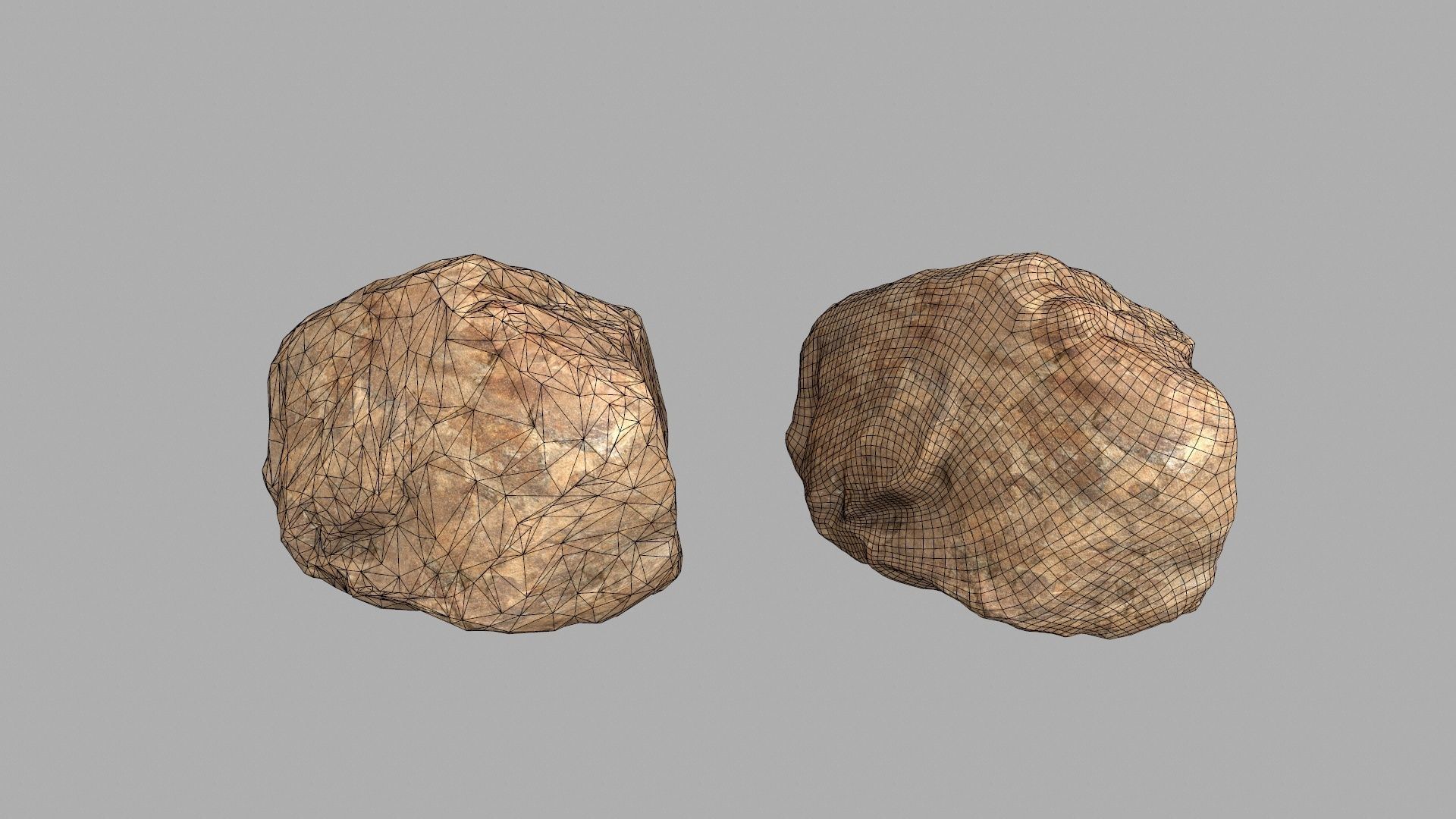 desert rocks Low-poly 3D model_17