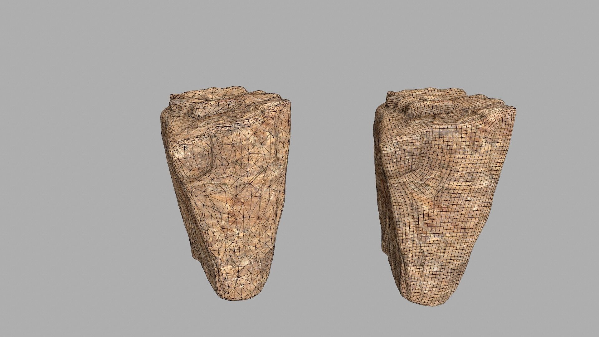 desert rocks Low-poly 3D model_22