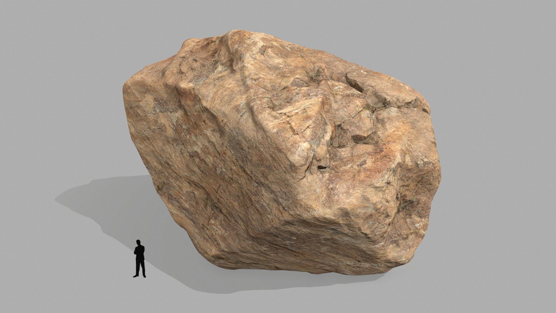 desert rocks Low-poly 3D model_7