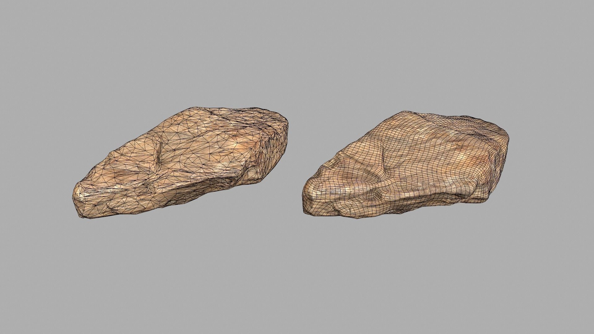 desert rocks Low-poly 3D model_25