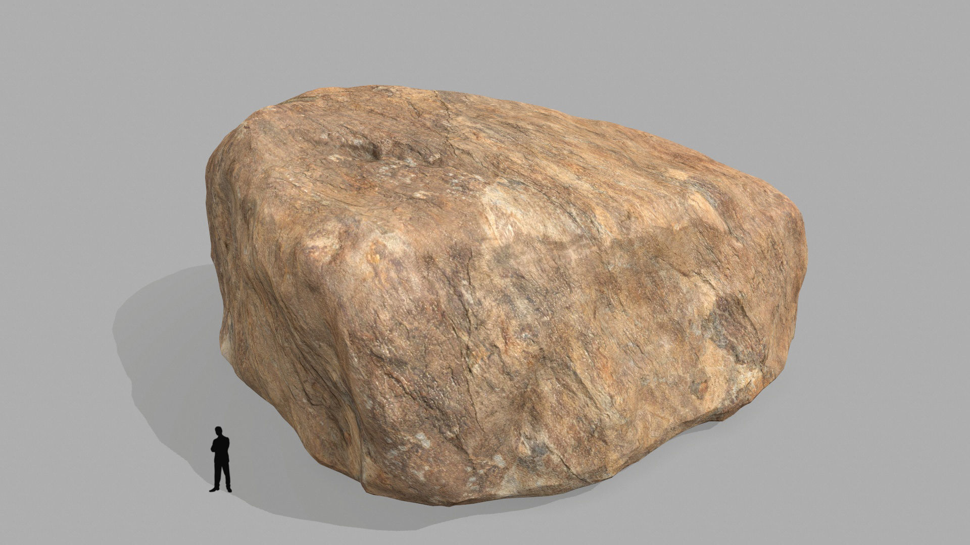 desert rocks Low-poly 3D model_9