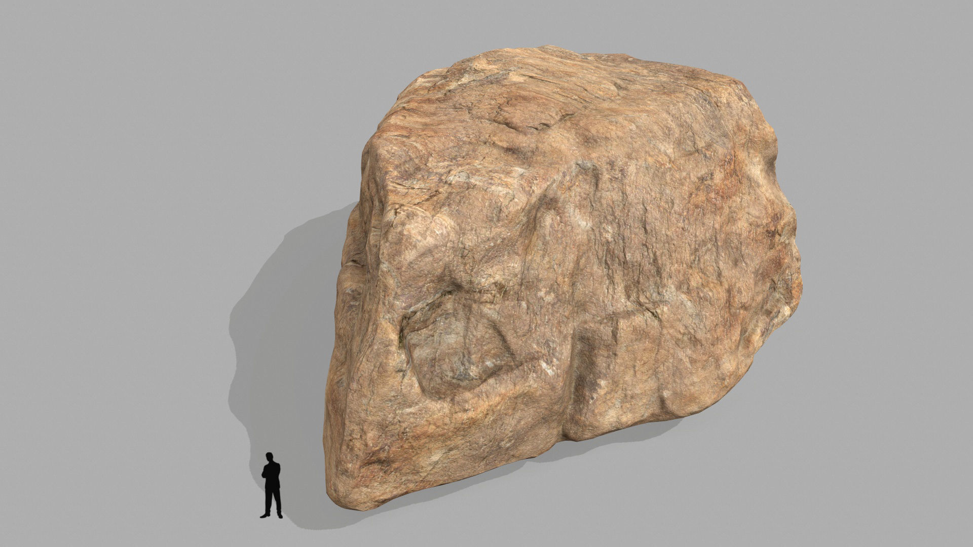 desert rocks Low-poly 3D model_12