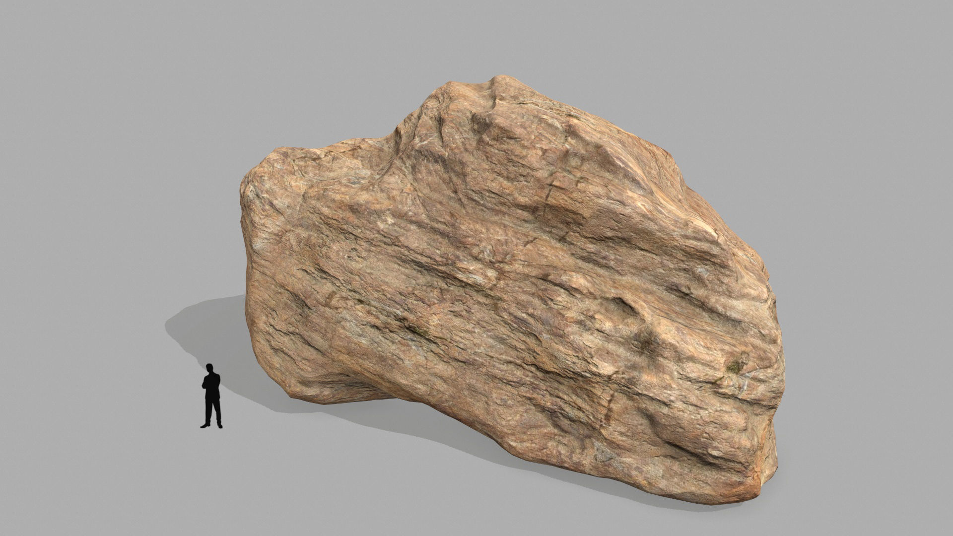 desert rocks Low-poly 3D model_5