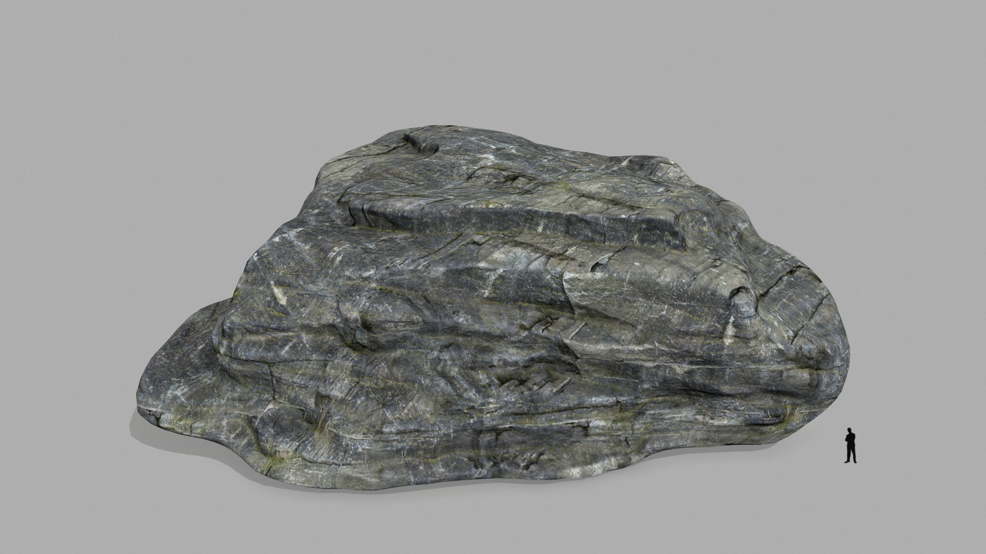 rocks set rock Low-poly 3D model_6