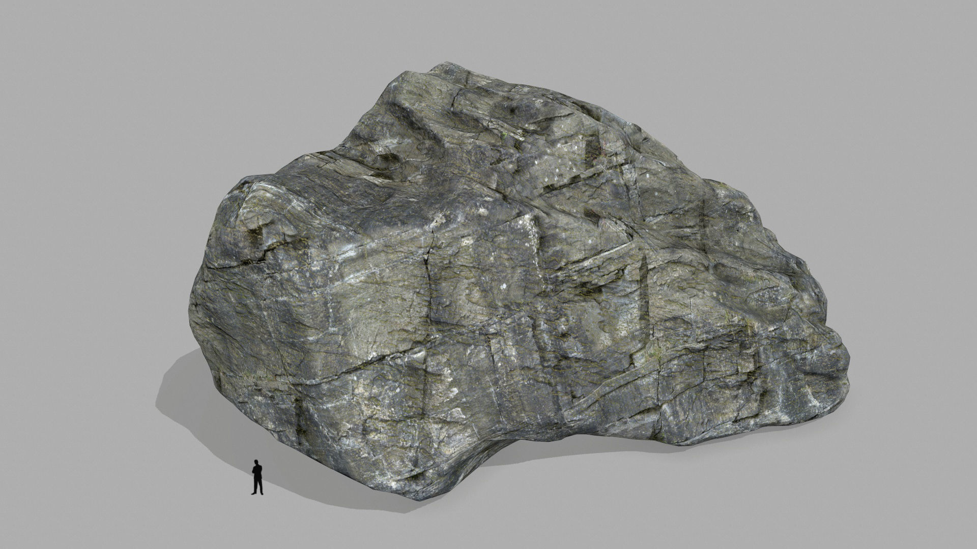 rocks set rock Low-poly 3D model_10