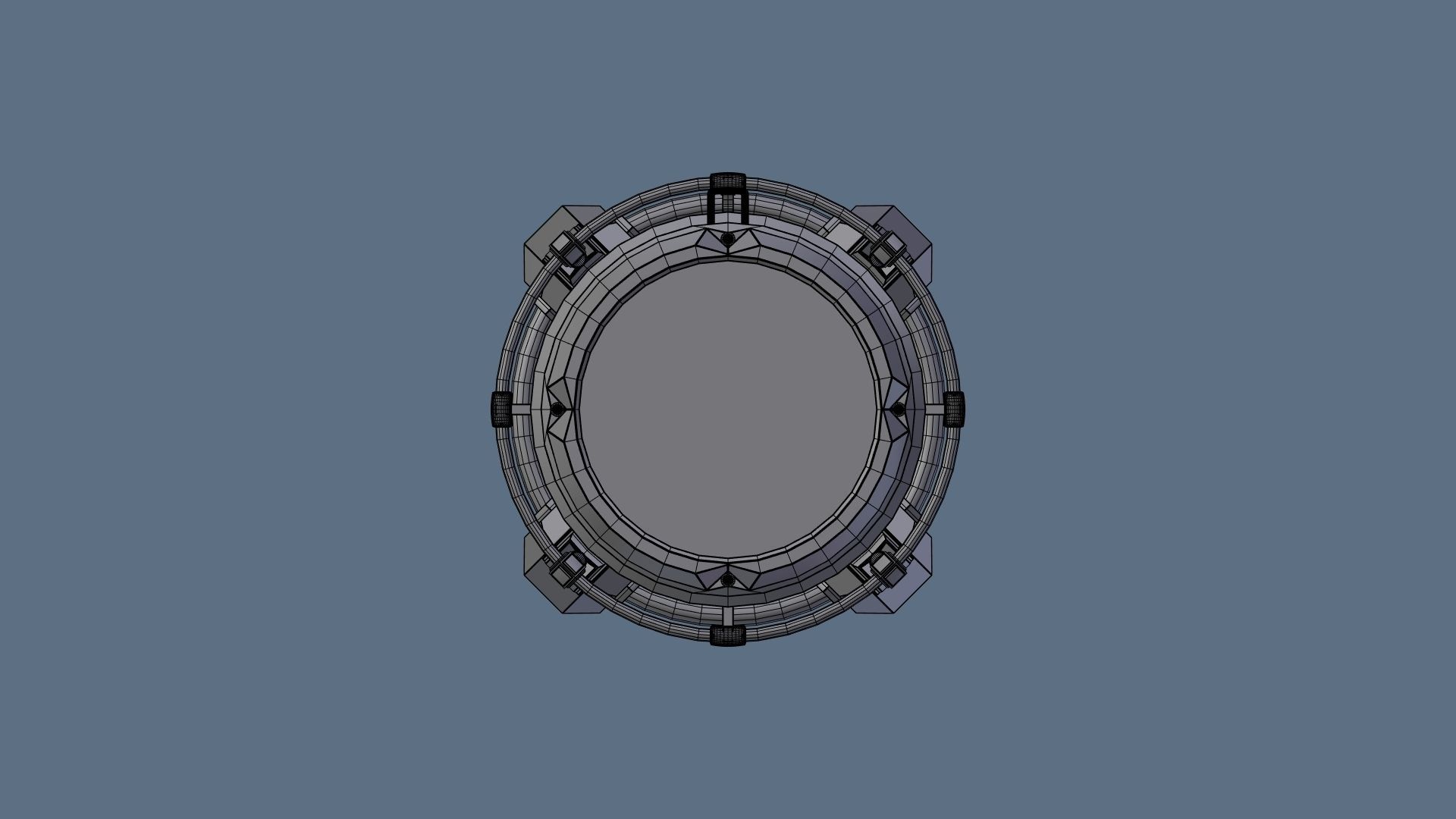 Sci fi barrel Free 3D model_6