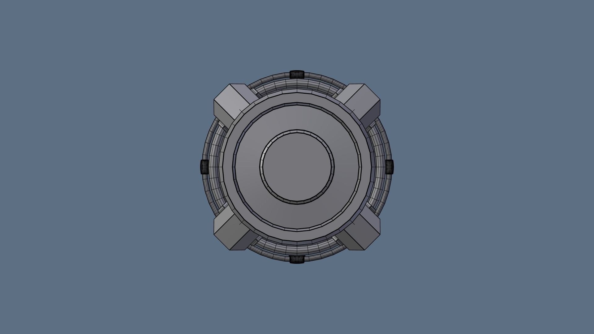 Sci fi barrel Free 3D model_7