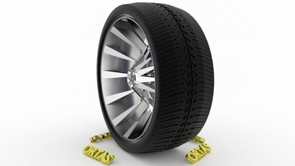 ORTAS CAR WHEEL RIM 73-74 GAME READY WHEEL 3D Model Collection_15