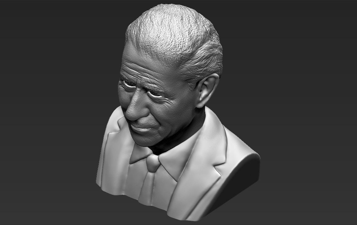 Prince Charles bust 3D printing ready stl obj formats 3D print model_20