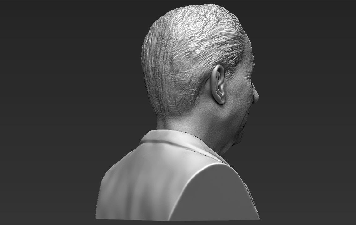 Prince Charles bust 3D printing ready stl obj formats 3D print model_9