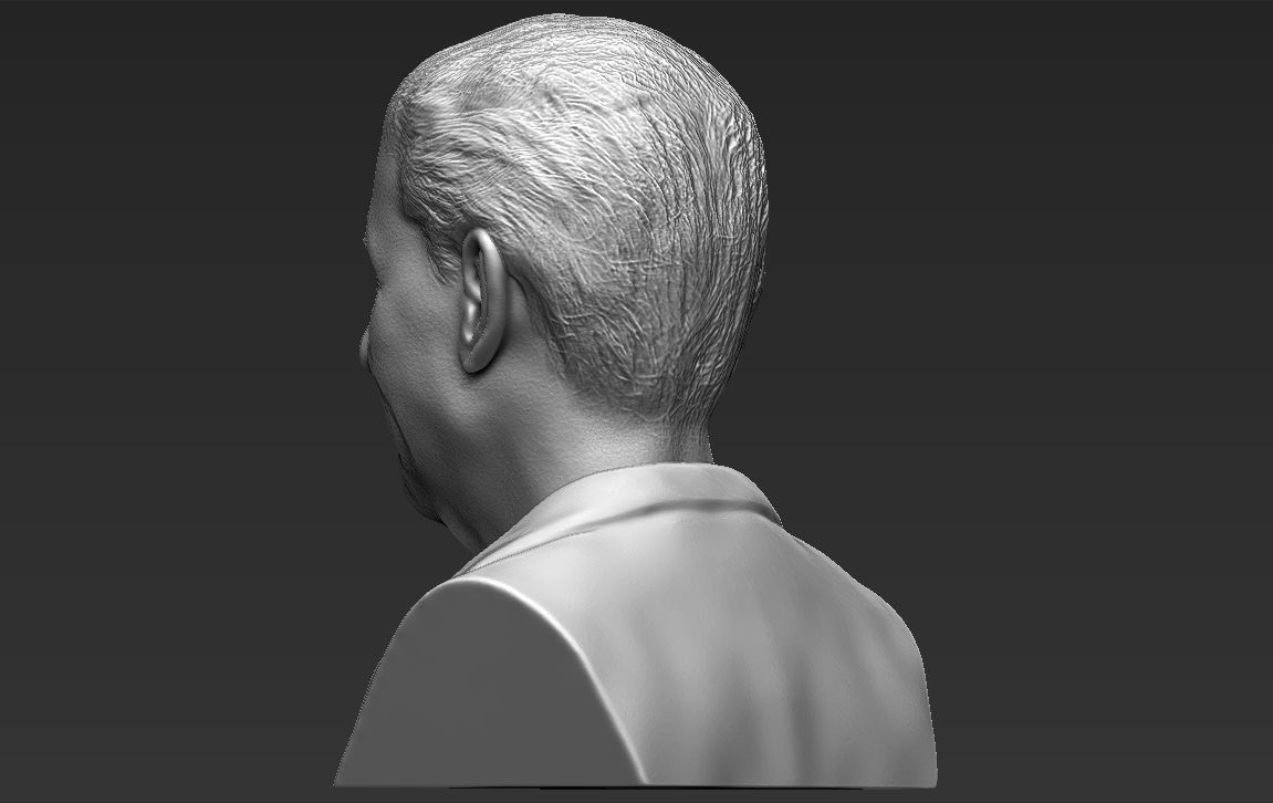 Prince Charles bust 3D printing ready stl obj formats 3D print model_5