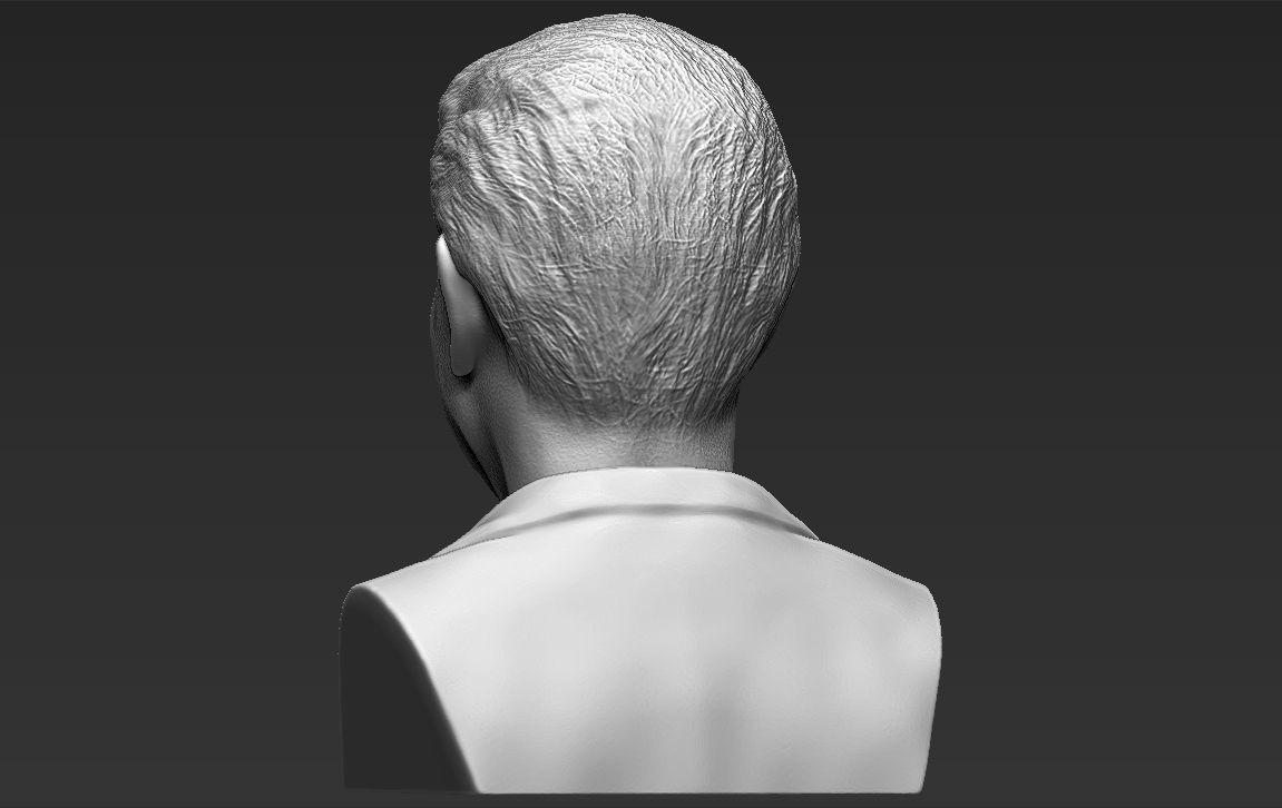 Prince Charles bust 3D printing ready stl obj formats 3D print model_6