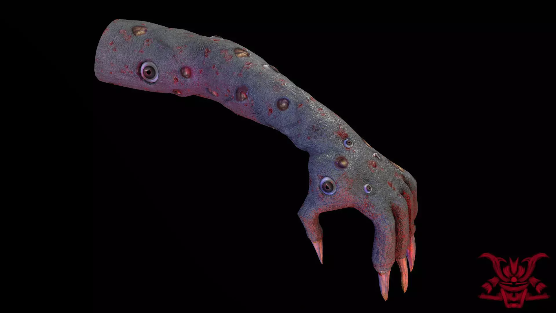 Demon Hand Low-poly 3D model