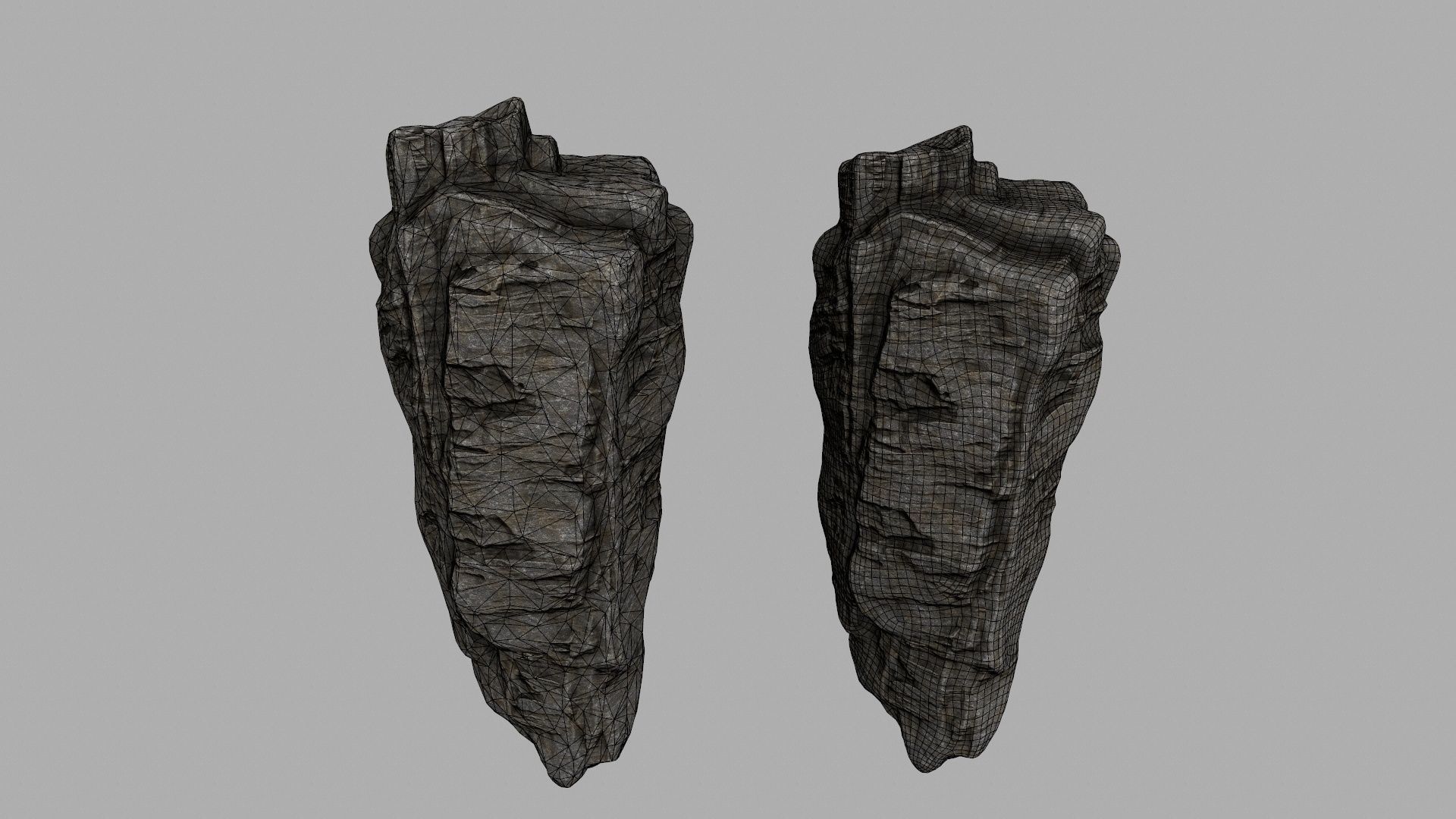 rocks rock Low-poly 3D model_21