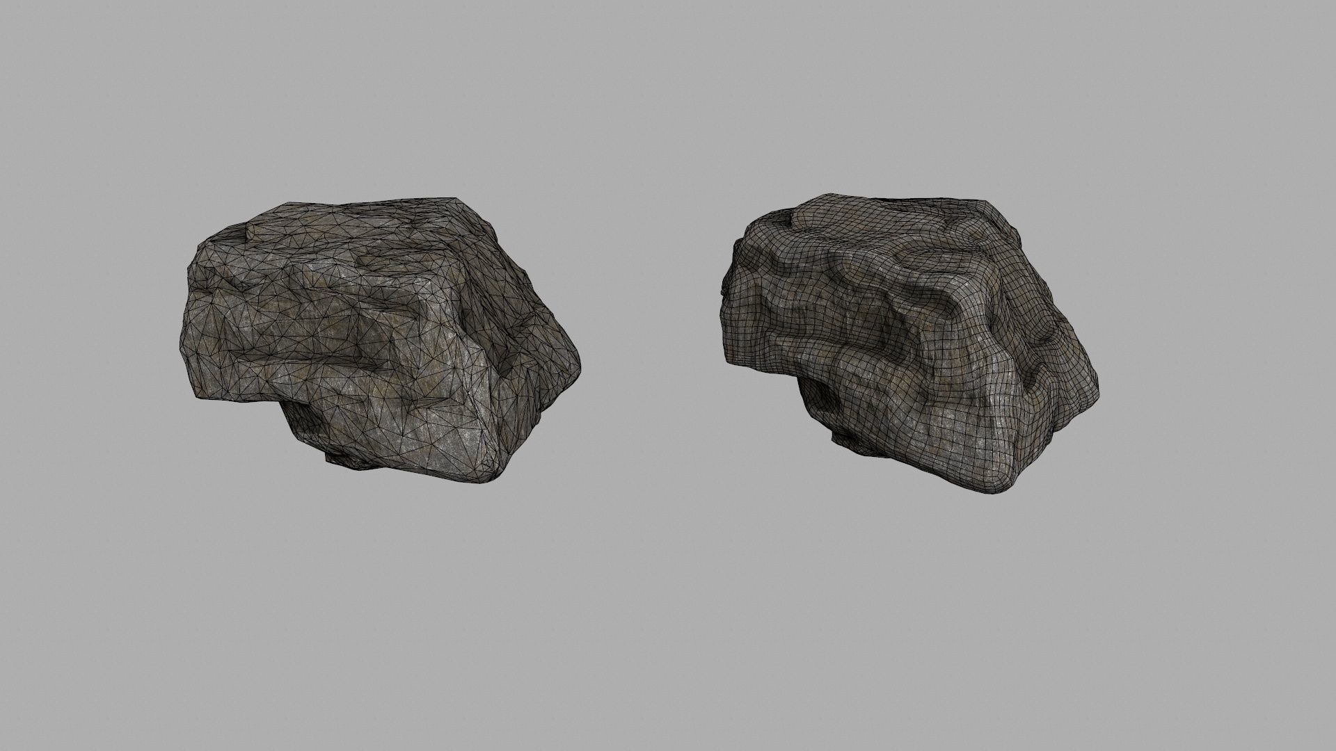 rocks rock Low-poly 3D model_18