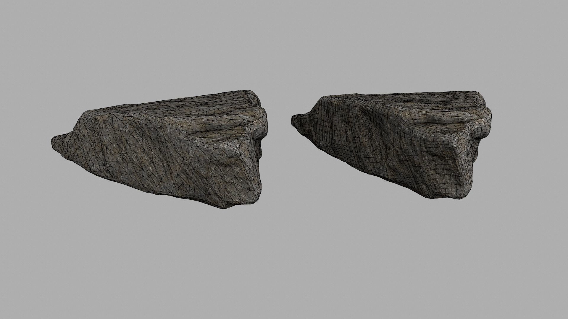 rocks rock Low-poly 3D model_29