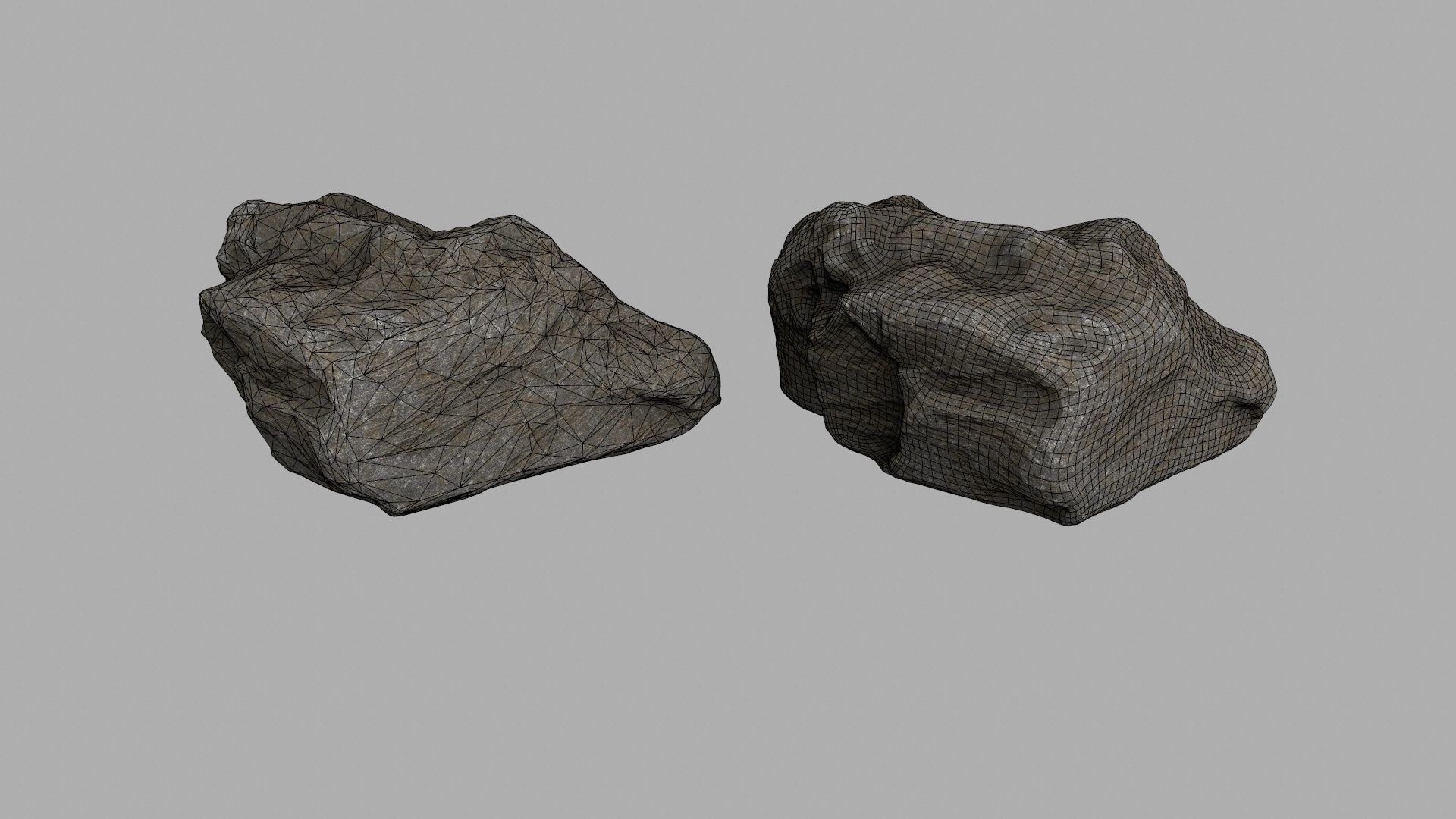 rocks rock Low-poly 3D model_27