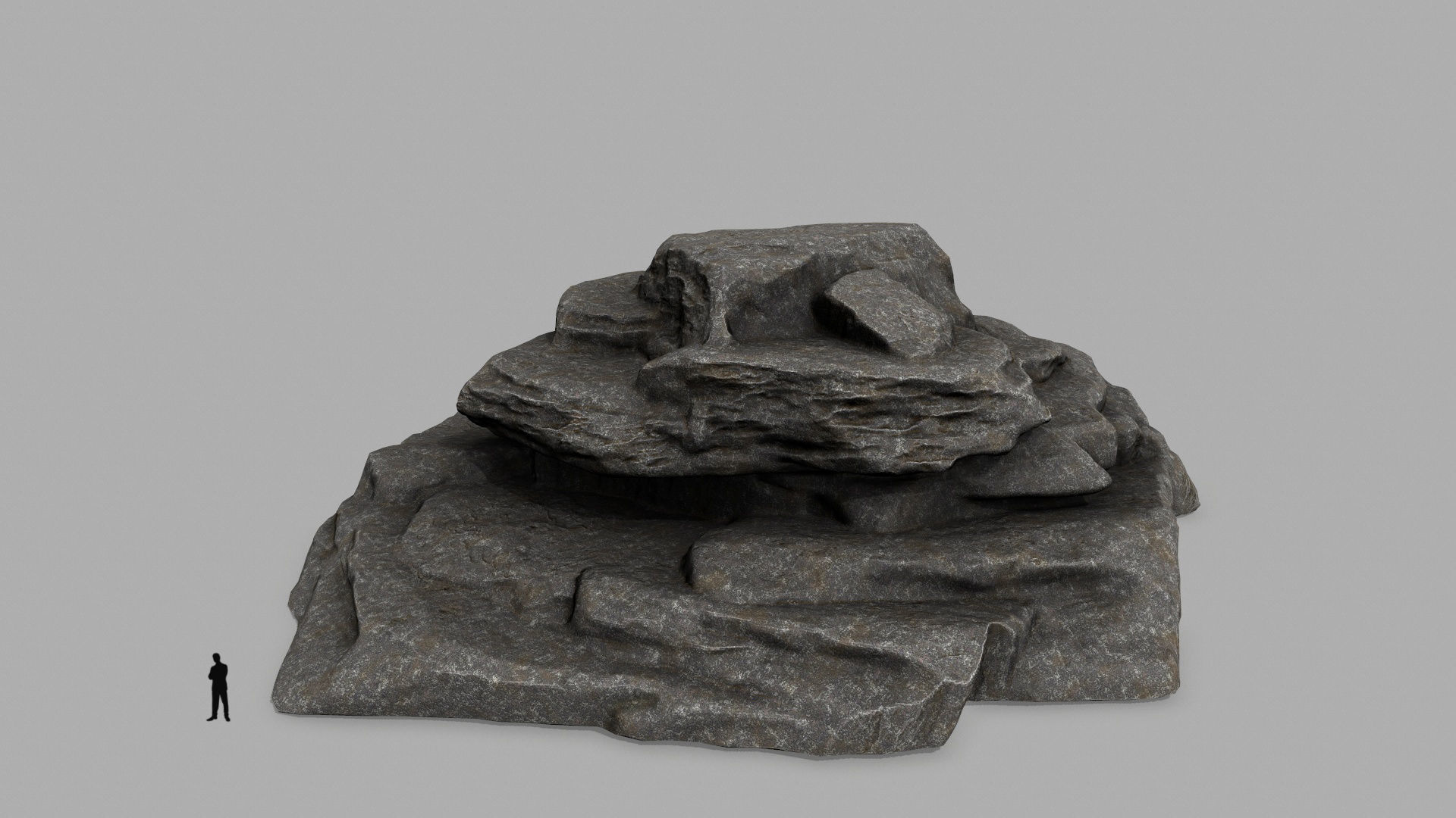 rocks rock Low-poly 3D model_9