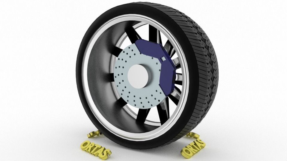 ORTAS CAR WHEEL RIM 85-86 GAME READY WHEEL 3D Model Collection_9