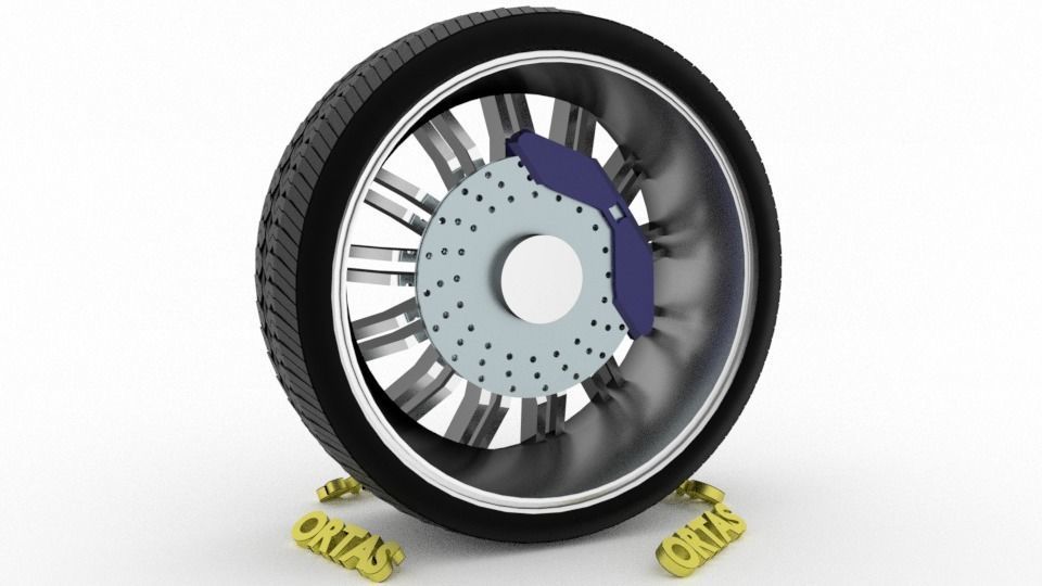 ORTAS CAR WHEEL RIM 85-86 GAME READY WHEEL 3D Model Collection_16