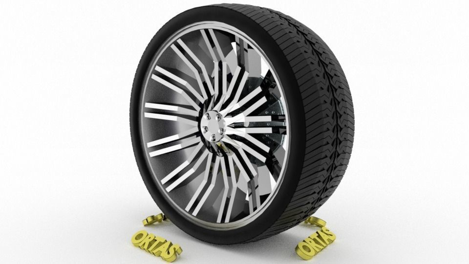 ORTAS CAR WHEEL RIM 85-86 GAME READY WHEEL 3D Model Collection_14