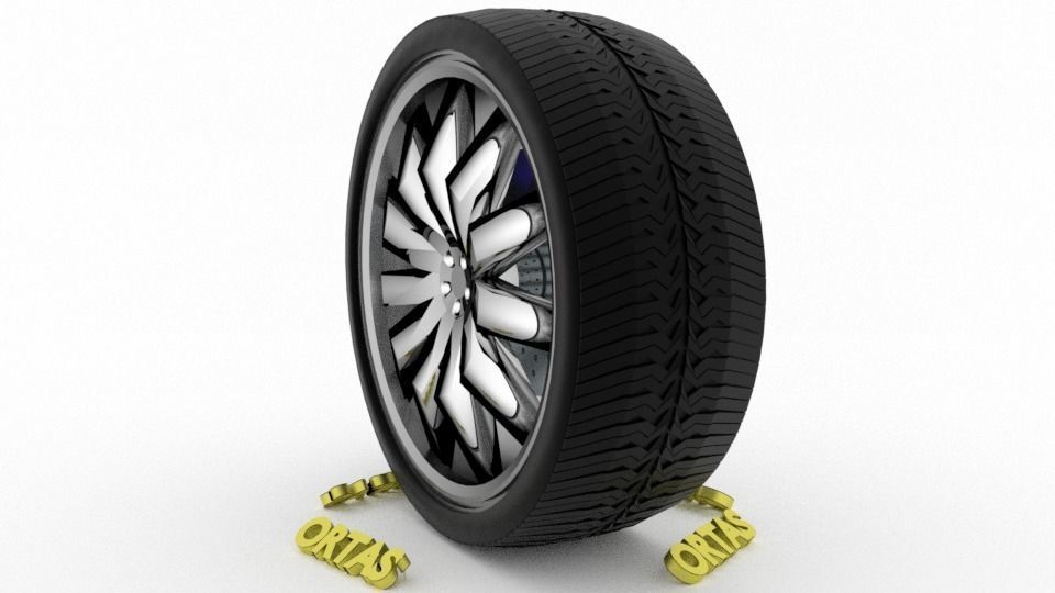 ORTAS CAR WHEEL RIM 85-86 GAME READY WHEEL 3D Model Collection_10