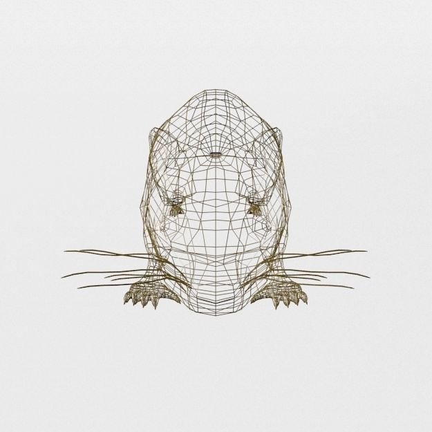 Syrian Hamster Low-poly 3D model_6