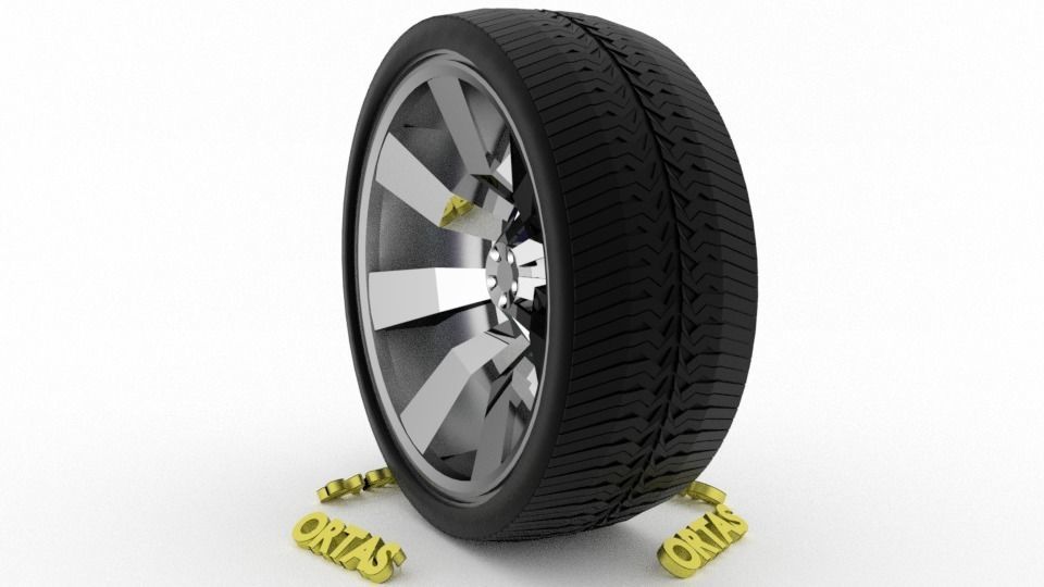 ORTAS CAR WHEEL RIM 95-96 GAME READY WHEEL 3D Model Collection_5