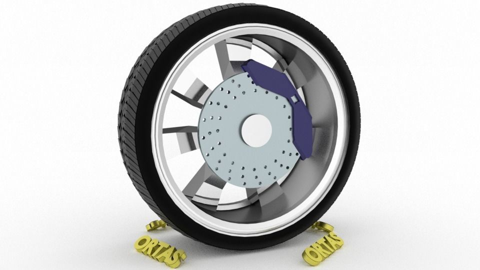 ORTAS CAR WHEEL RIM 95-96 GAME READY WHEEL 3D Model Collection_7