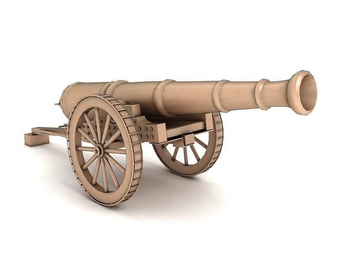 old War cannon 3D model