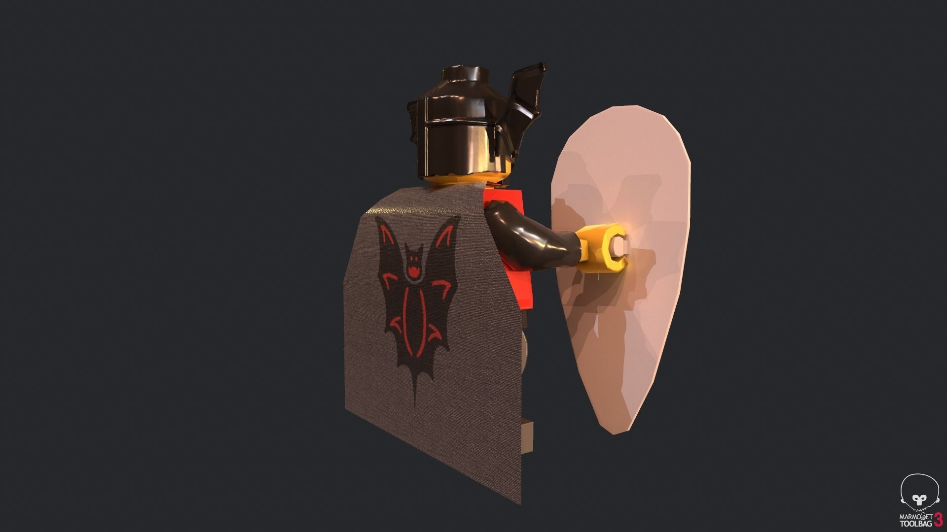 Lego Basil The Bat Lord Low-poly 3D model_5
