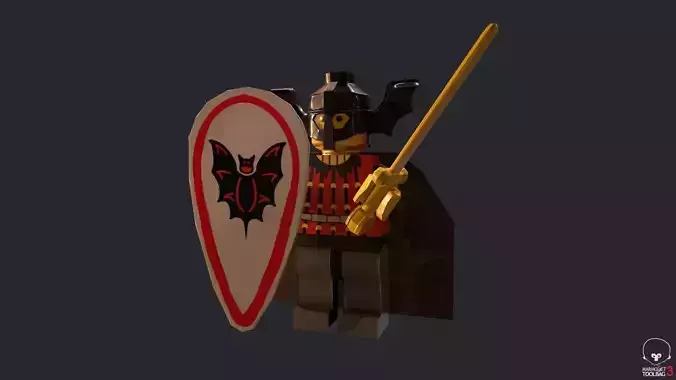 Lego Basil The Bat Lord Low-poly 3D model