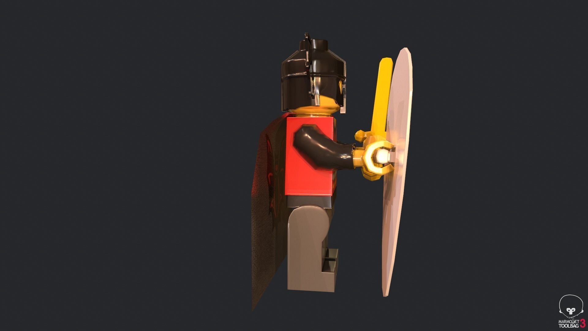 Lego Basil The Bat Lord Low-poly 3D model_6