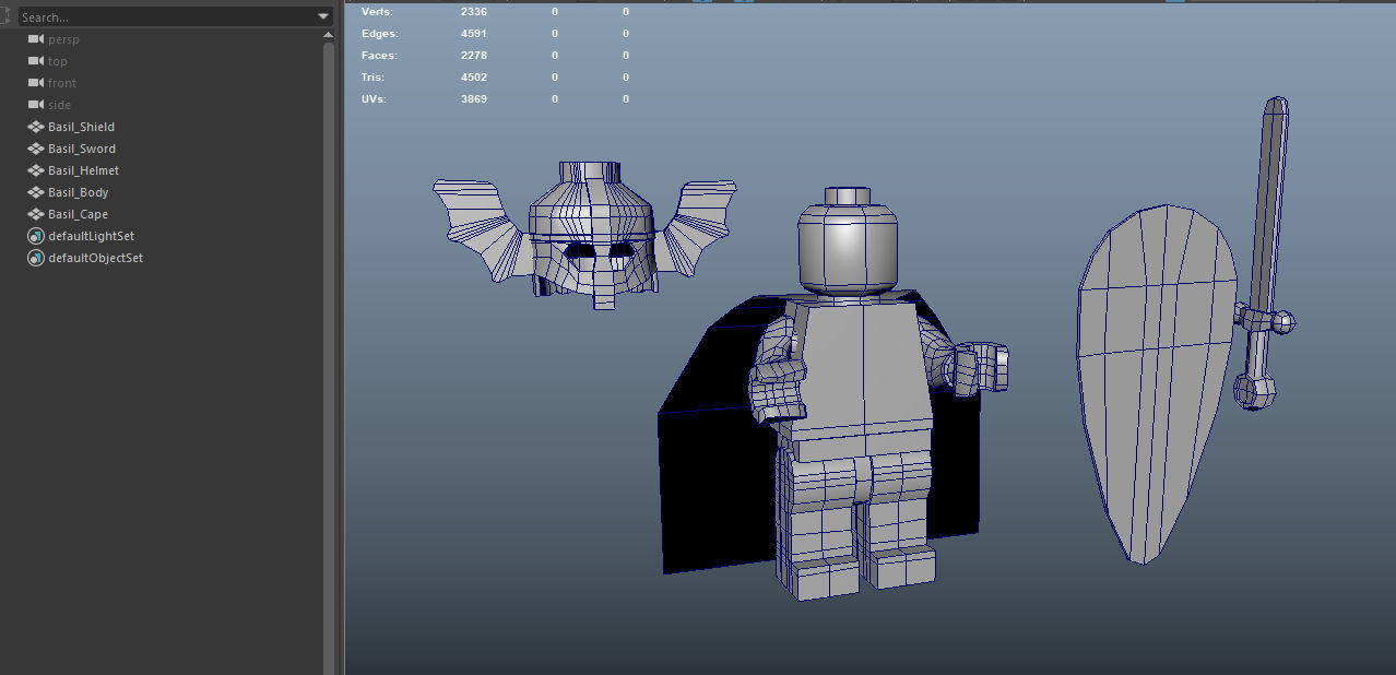 Lego Basil The Bat Lord Low-poly 3D model_15