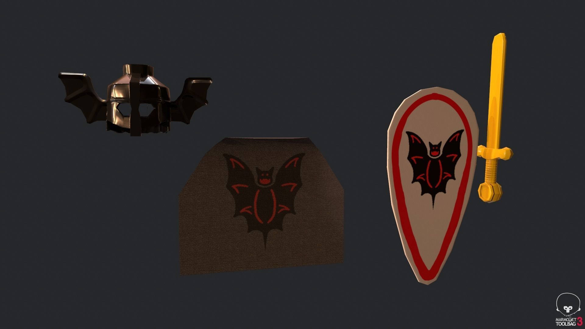 Lego Basil The Bat Lord Low-poly 3D model_11