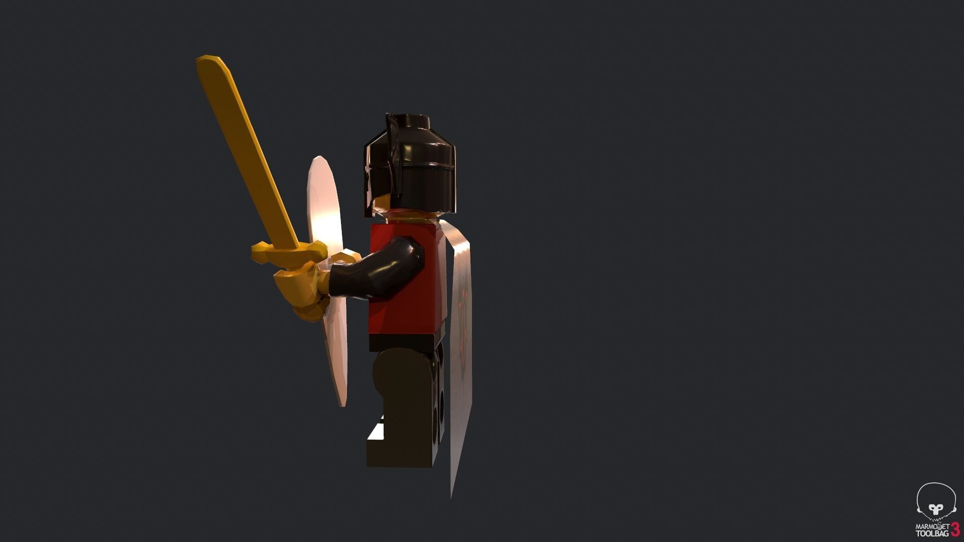 Lego Basil The Bat Lord Low-poly 3D model_2