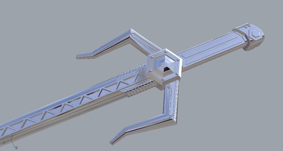 Power rangers Magna Defender sword  3D print model_5