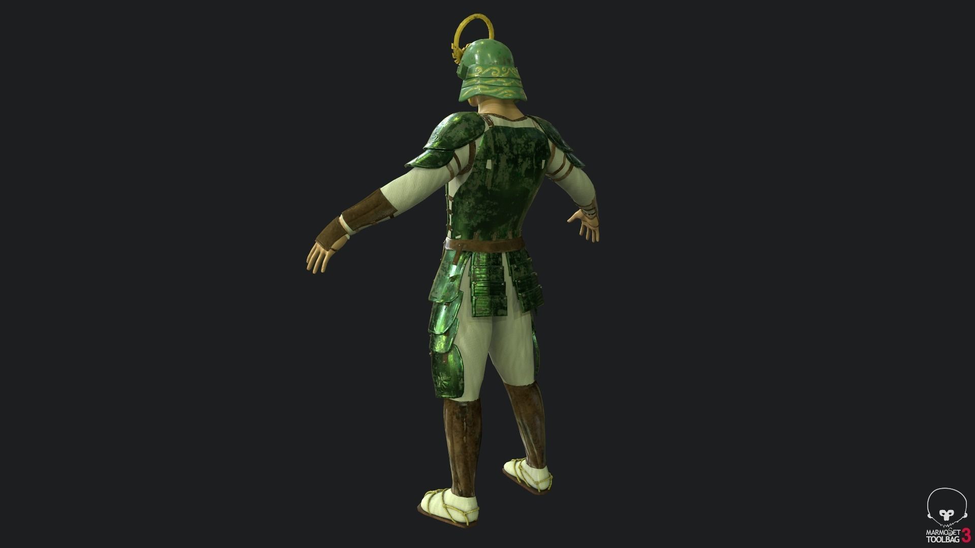 Samurai Link Low-poly 3D model_4