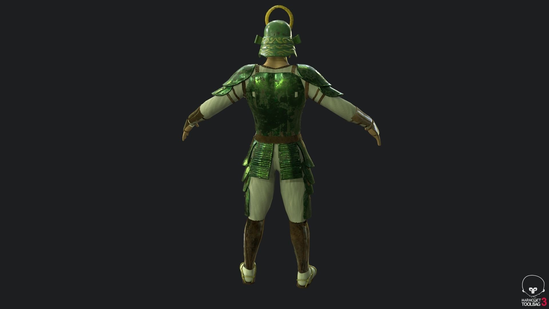 Samurai Link Low-poly 3D model_5