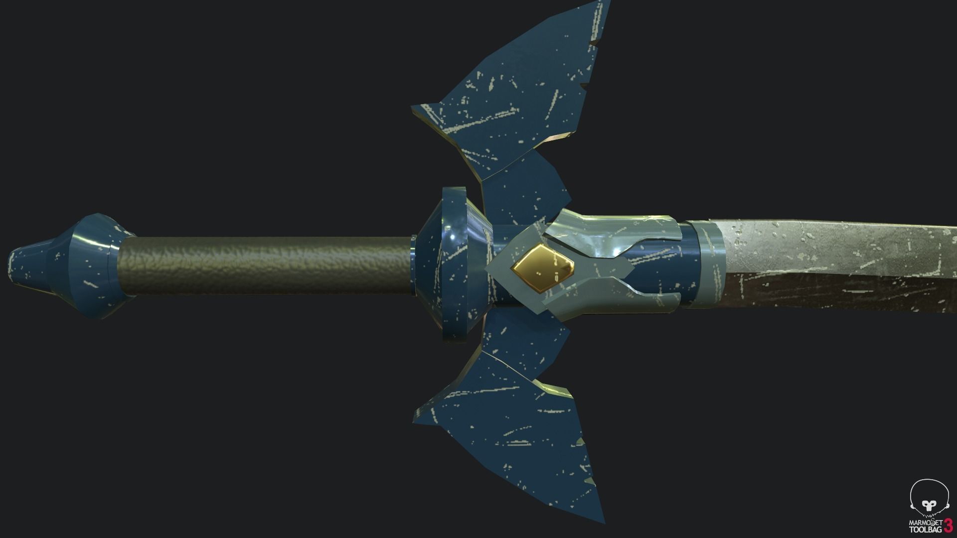 Samurai Link Low-poly 3D model_14