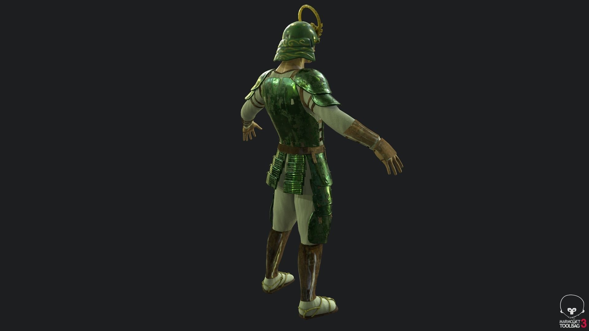 Samurai Link Low-poly 3D model_6