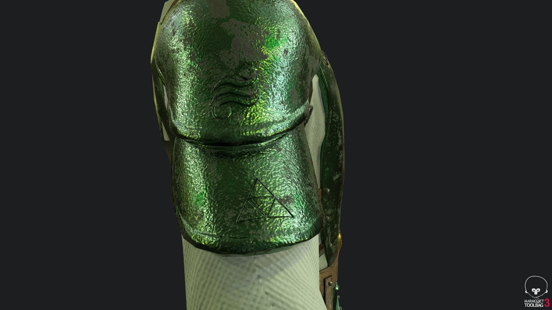 Samurai Link Low-poly 3D model_12