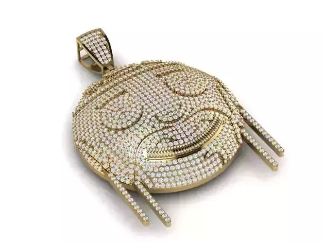 Happy Face pendant 3D print model