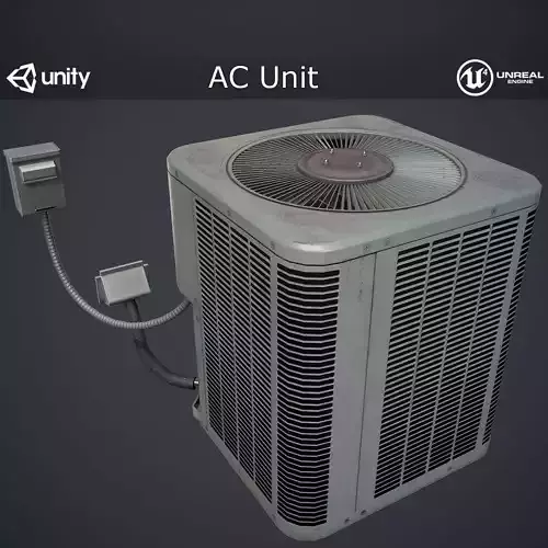 AC Unit Low-poly 3D model
