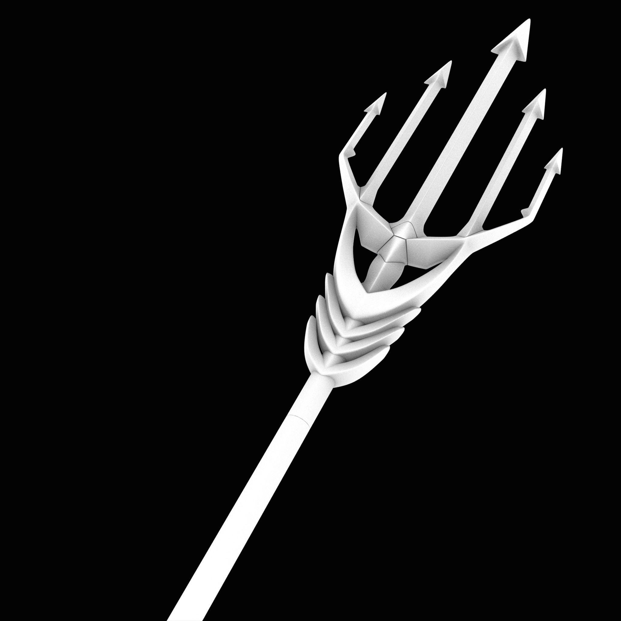 Aquaman Triden Props Design 3D print model_2