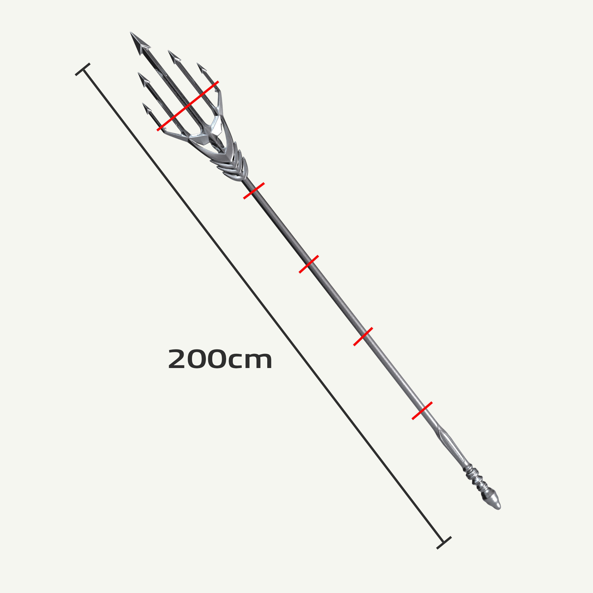 Aquaman Triden Props Design 3D print model_8