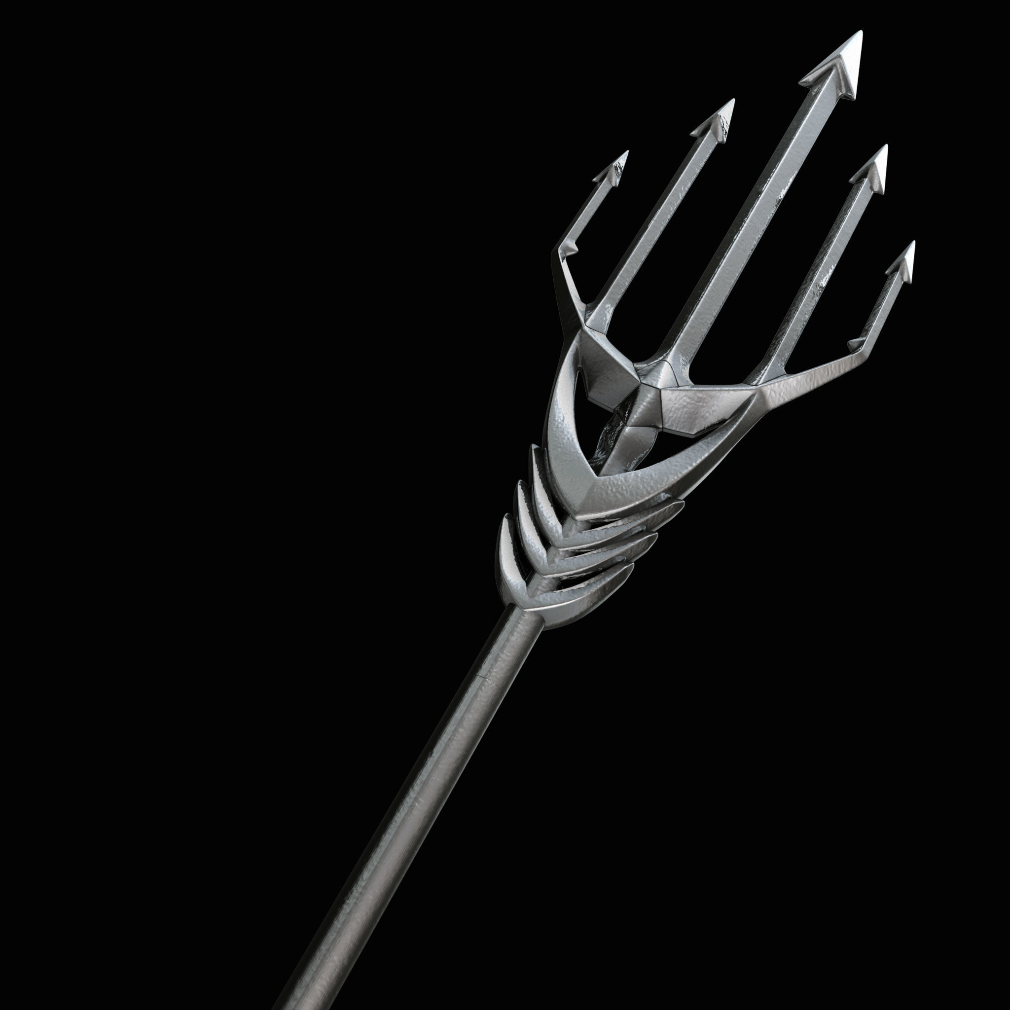 Aquaman Triden Props Design 3D print model_3