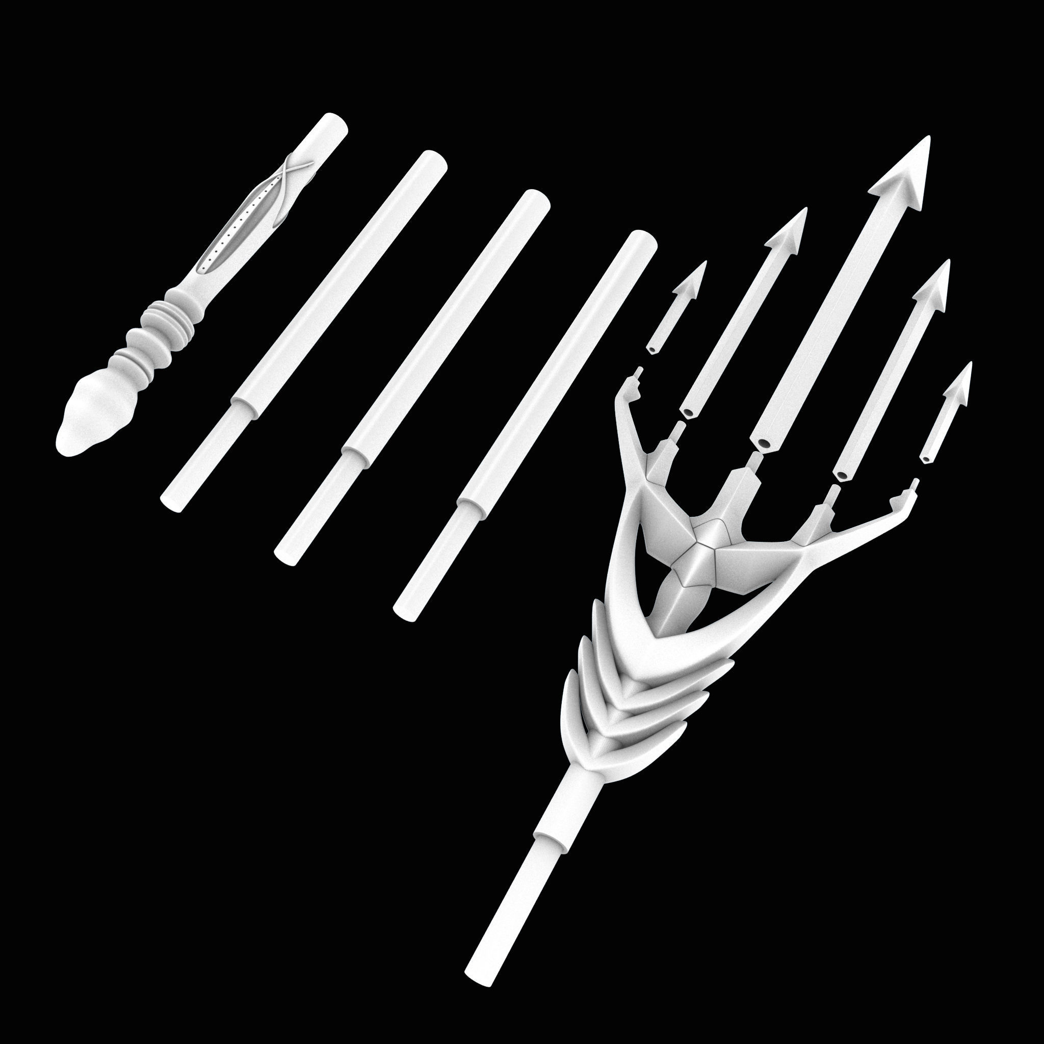 Aquaman Triden Props Design 3D print model_1