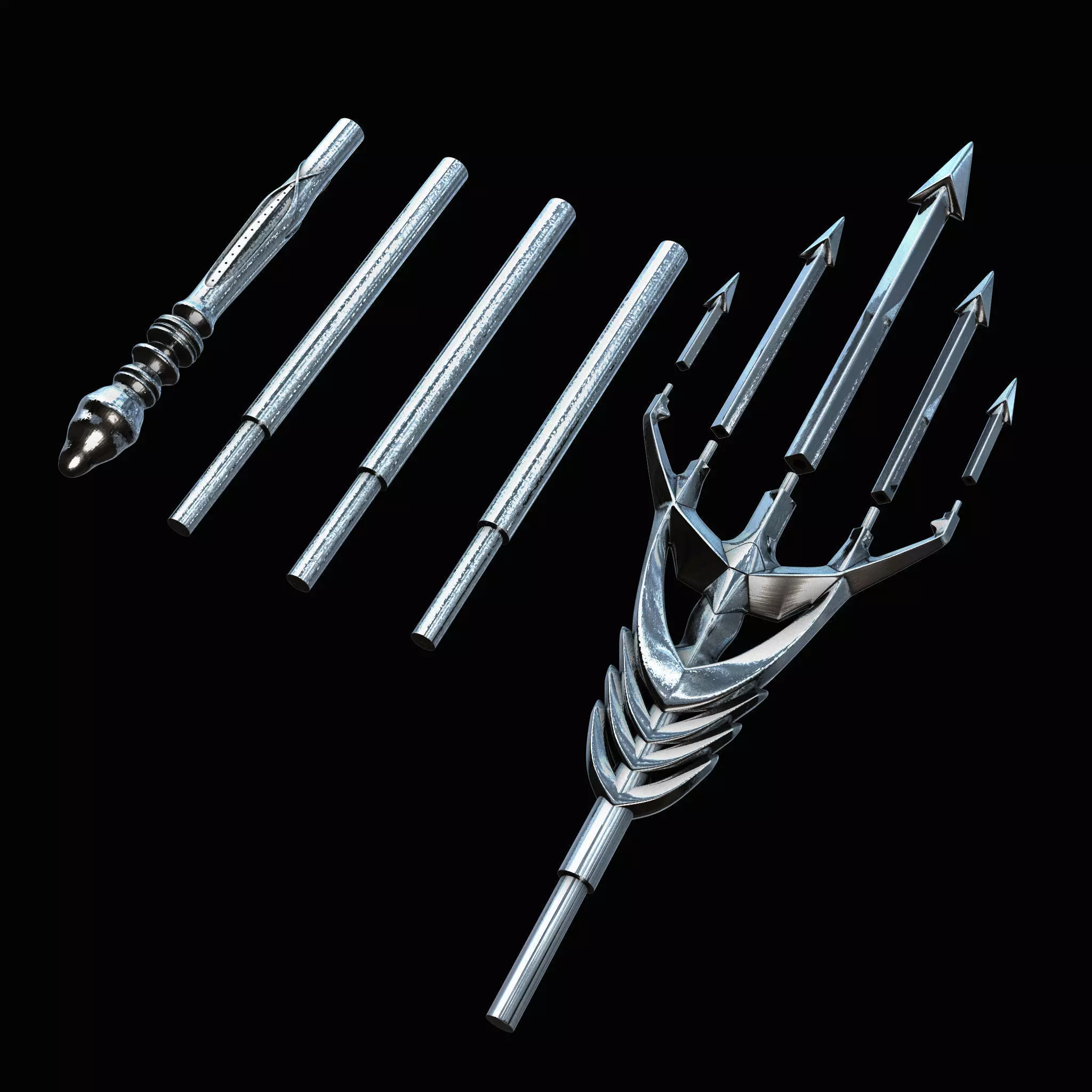 Aquaman Triden Props Design 3D print model_0
