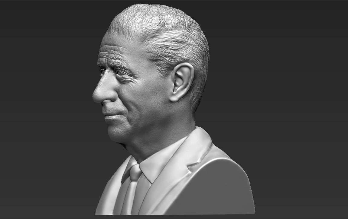 Prince Charles bust ready for full color 3D printing 3D print model_28